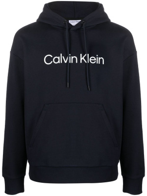 

Logo-print cotton hoodie, Calvin Klein Logo-print cotton hoodie