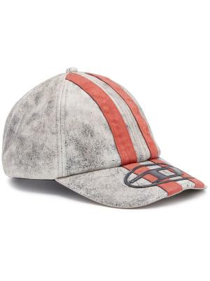 

C-Olav logo-patch leather cap, Diesel C-Olav logo-patch leather cap