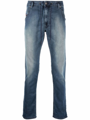 

Krooley drawstring tapered jeans, Diesel Krooley drawstring tapered jeans