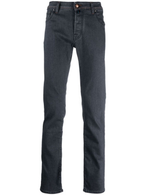 

Logo-patch straight-leg jeans, Jacob Cohën Logo-patch straight-leg jeans