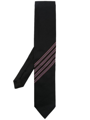 

Grosgrain-embellished silk tie, Lanvin Grosgrain-embellished silk tie