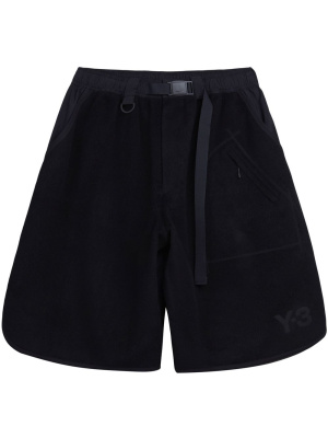 

Contrast-panel wide-leg shorts, Y-3 Contrast-panel wide-leg shorts