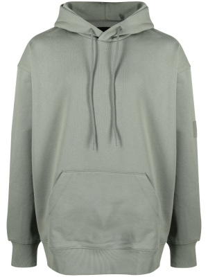 

Drawstring cotton-blend hoodie, Y-3 Drawstring cotton-blend hoodie