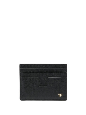 

Logo-plaque leather cardholder, TOM FORD Logo-plaque leather cardholder