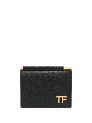 

Logo-plaque leather cardholder, TOM FORD Logo-plaque leather cardholder