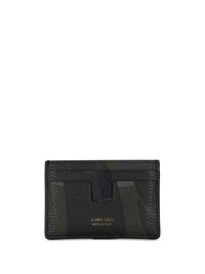 

Camo-pattern leather cardholder, TOM FORD Camo-pattern leather cardholder