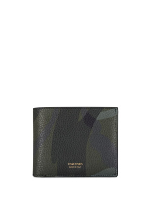 

Camouflage-print leather wallet, TOM FORD Camouflage-print leather wallet