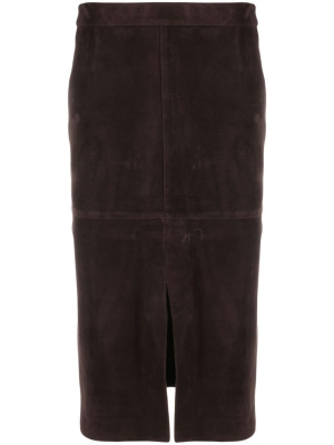 

Suede midi skirt, TOTEME Suede midi skirt