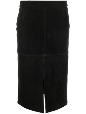 

Suede midi skirt, TOTEME Suede midi skirt