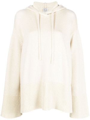 

Knitted drawstring hoodie, TOTEME Knitted drawstring hoodie