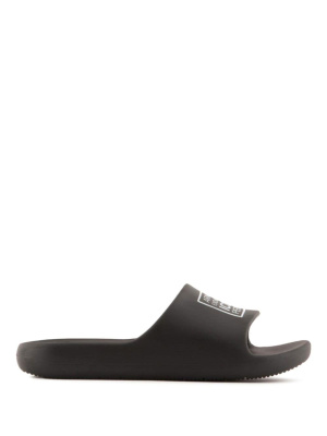 

Logo-print slip-on slides, Armani Exchange Logo-print slip-on slides