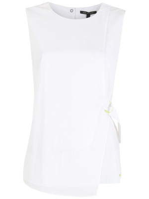 

Wrap-style belted sleeveless blouse, Armani Exchange Wrap-style belted sleeveless blouse