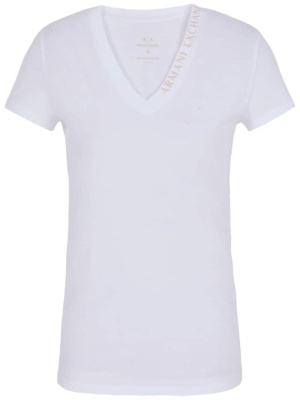 

Logo-print V-neck T-shirt, Armani Exchange Logo-print V-neck T-shirt