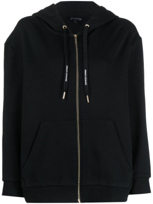 

Logo-print zip-up hoodie, Armani Exchange Logo-print zip-up hoodie