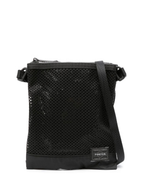 

Logo-patch mesh-detail shoulder bag, Porter-Yoshida & Co. Logo-patch mesh-detail shoulder bag