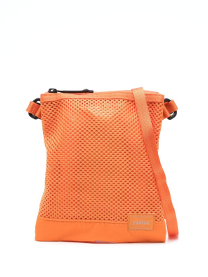 

Logo-patch mesh shoulder bag, Porter-Yoshida & Co. Logo-patch mesh shoulder bag
