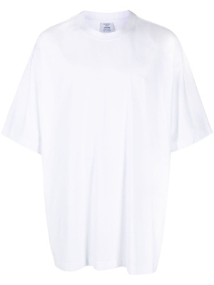 

Logo-embroidered jersey T-shirt, VETEMENTS Logo-embroidered jersey T-shirt