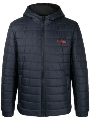 

Logo-print hooded padded jacket, BOSS Logo-print hooded padded jacket