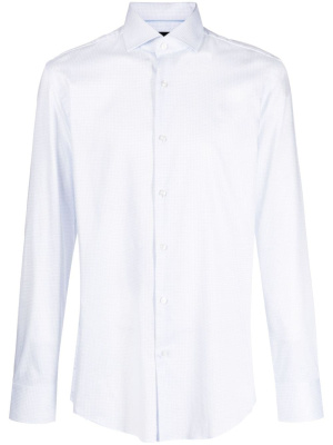 

Graphic-print cutaway-collar shirt, BOSS Graphic-print cutaway-collar shirt