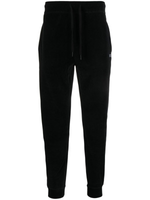 

Logo-embroidered velour track pants, BOSS Logo-embroidered velour track pants