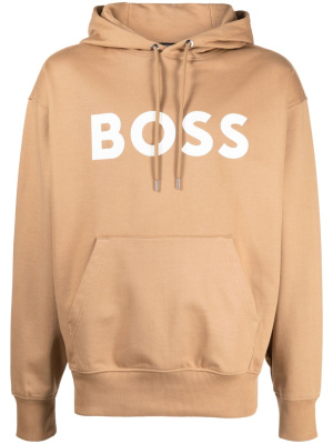 

Logo-print cotton hoodie, BOSS Logo-print cotton hoodie