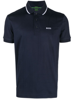 

Logo-embroidered cotton polo shirt, BOSS Logo-embroidered cotton polo shirt