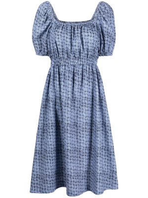 

Reflection Check-print cotton midi dress, PS Paul Smith Reflection Check-print cotton midi dress