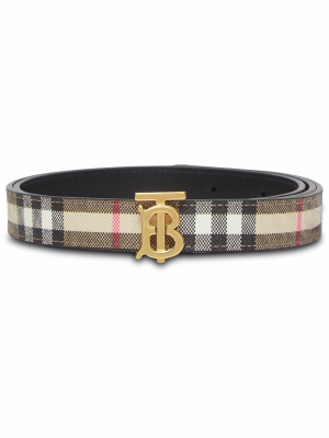 

Reversible Vintage Check leather belt, Burberry Reversible Vintage Check leather belt