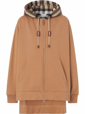 

Check-panel hoodie, Burberry Check-panel hoodie