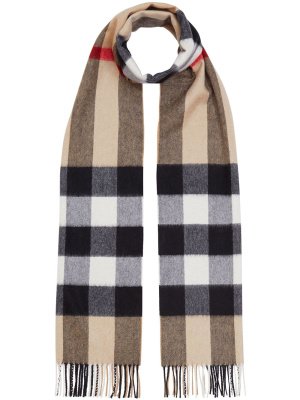 

Check Cashmere Scarf, Burberry Check Cashmere Scarf