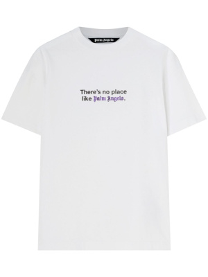 

No Place slogan-print cotton T-shirt, Palm Angels No Place slogan-print cotton T-shirt