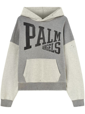 

Logo-print cotton hoodie, Palm Angels Logo-print cotton hoodie