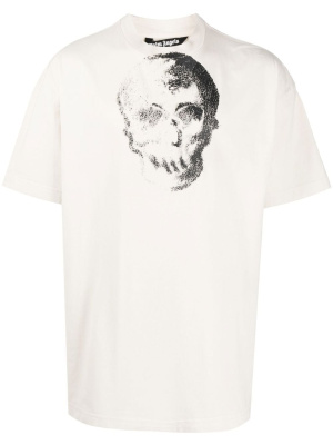 

Skull-print T-shirt, Palm Angels Skull-print T-shirt