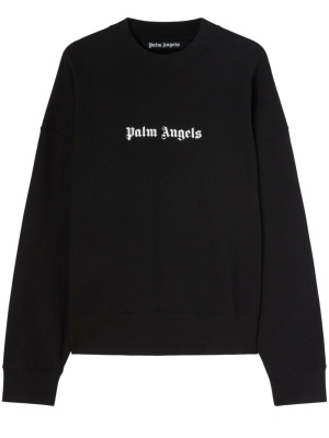 

Logo-print crew-neck sweatshirt, Palm Angels Logo-print crew-neck sweatshirt