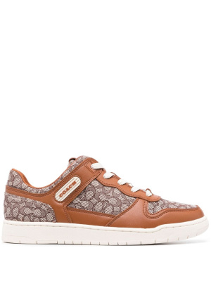 

Motif-print lace-up sneakers, Coach Motif-print lace-up sneakers