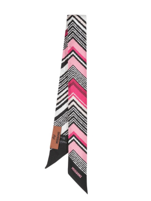 

Graphic-print silk scarf, Missoni Graphic-print silk scarf