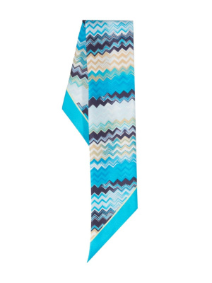 

Zigzag-print silk scarf, Missoni Zigzag-print silk scarf