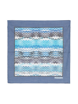 

Zigzag-print cotton scarf, Missoni Zigzag-print cotton scarf