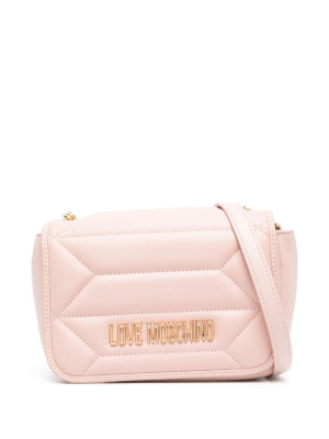 

Logo-plaque quilted cross-body bag, Love Moschino Logo-plaque quilted cross-body bag