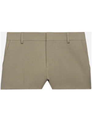 

Tailored-cut wool shorts, AMI Paris Tailored-cut wool shorts