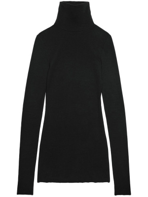 

High-neck knitted minidress, AMI Paris High-neck knitted minidress