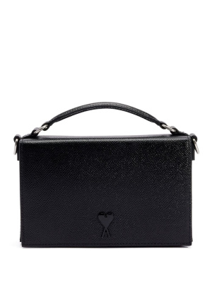 

Lunch Box leather bag, AMI Paris Lunch Box leather bag