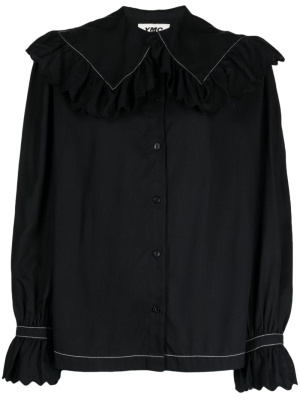 

Blossom ruffle-detailing shirt, YMC Blossom ruffle-detailing shirt