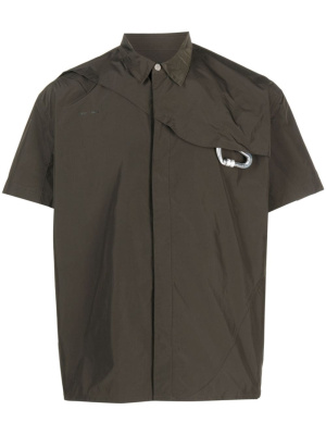 

Carabiner-detail short-sleeve shirt, HELIOT EMIL Carabiner-detail short-sleeve shirt