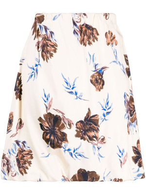 

Floral-print elastic-waist skirt, Jil Sander Floral-print elastic-waist skirt