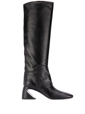 

Sculpted heel thigh-high boots, Jil Sander Sculpted heel thigh-high boots