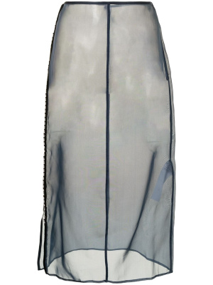 

Beaded trim straight skirt, Jil Sander Beaded trim straight skirt