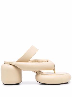 

Block heel padded sandals, Jil Sander Block heel padded sandals