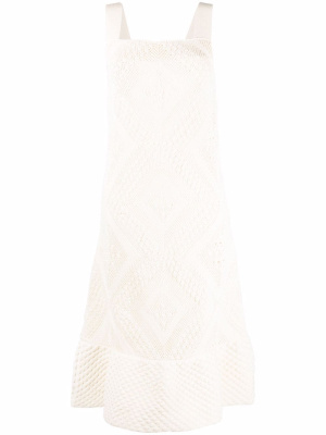 

Popcorn-knit midi dress, Jil Sander Popcorn-knit midi dress