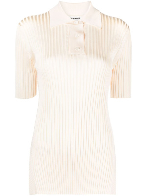 

Wide-ribbed polo shirt, Jil Sander Wide-ribbed polo shirt